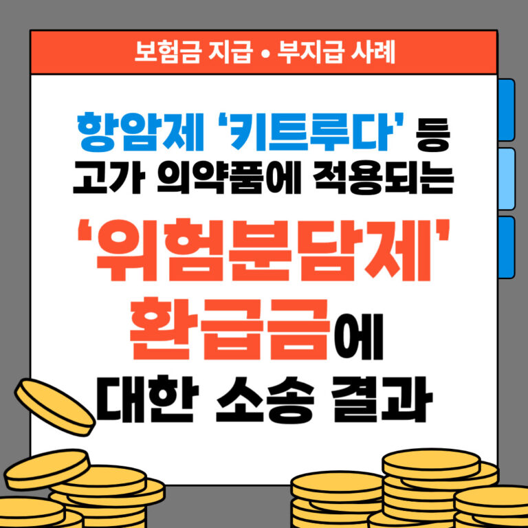 항암제 ‘키트루다’ 등 고가 의약품에 적용되는 ‘위험분담제’ 환급금에 대한 소송 결과